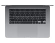 MacBook Air 15" Apple M3 chip with 8-core CPU and 10-core GPU, 8GB, 256GB SSD - Space Grey - MRYM3KS/A цена и информация | Nešiojami kompiuteriai | pigu.lt