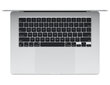 MacBook Air 15" Apple M3 chip with 8-core CPU and 10-core GPU, 8GB, 512GB SSD - Silver - MRYQ3KS/A kaina ir informacija | Nešiojami kompiuteriai | pigu.lt