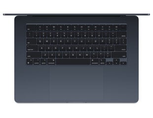 MacBook Air 15" Apple M3 chip with 8-core CPU and 10-core GPU, 8GB, 256GB SSD - Midnight - MRYU3KS/A kaina ir informacija | Nešiojami kompiuteriai | pigu.lt