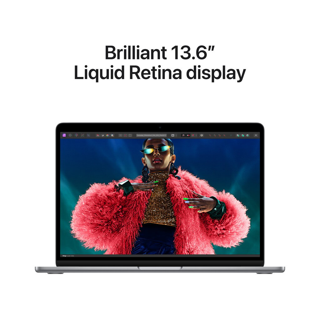 Apple MacBook Air 13" M3 chip with 8-core CPU and 10-core GPU 16GB 512GB SSD - Space Grey - MXCR3RU/A kaina ir informacija | Nešiojami kompiuteriai | pigu.lt