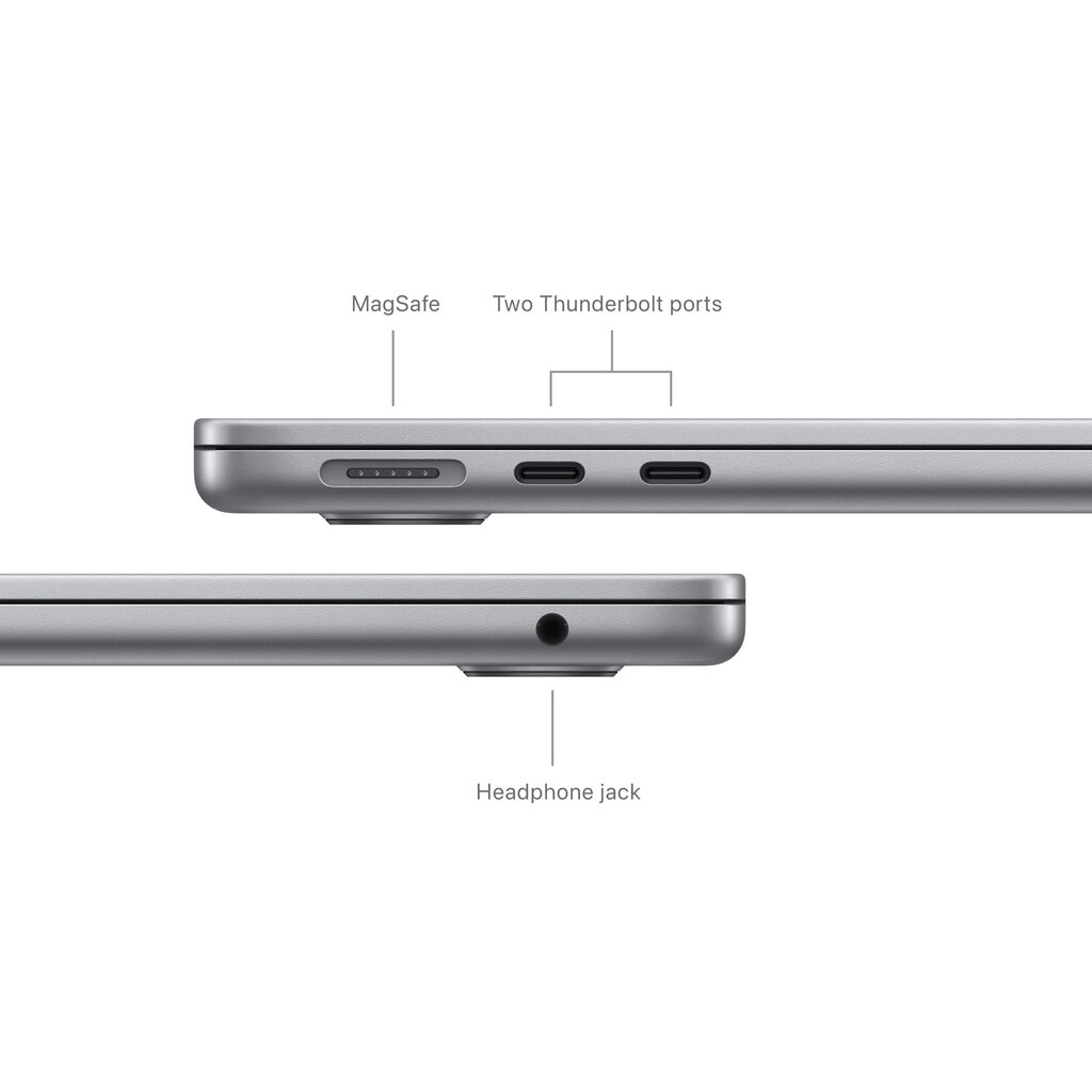 Apple MacBook Air 13" M3 chip with 8-core CPU and 10-core GPU 16GB 512GB SSD - Space Grey - MXCR3ZE/A kaina ir informacija | Nešiojami kompiuteriai | pigu.lt