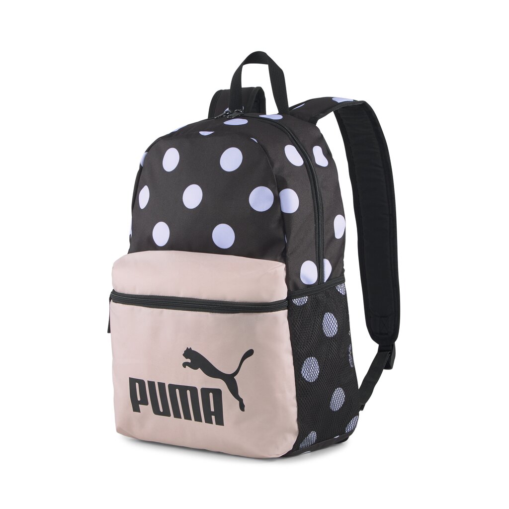 PUMA juodos spalvos laisvalaikio kuprinė moterims PUMA Phase AOP Backpack Puma Blac - 07804609 kaina ir informacija | Moteriškos rankinės | pigu.lt