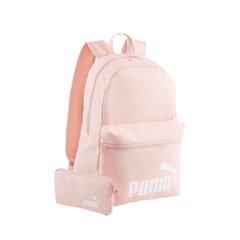 PUMA rožinės spalvos laisvalaikio kuprinė suaugusiems PUMA Phase Backpack Set Peach Smo - 07994604 07994604.X kaina ir informacija | Moteriškos rankinės | pigu.lt