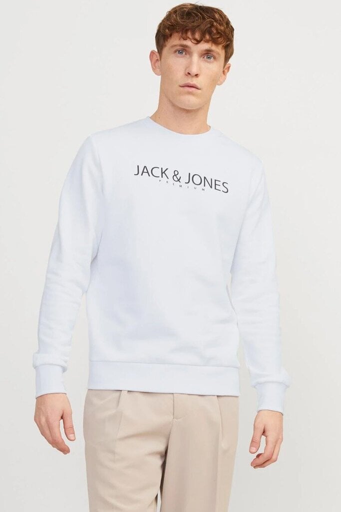 Džemperis vyrams Jack&Jones, baltas цена и информация | Megztiniai vyrams | pigu.lt