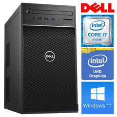 DELL 3630 Tower i7-8700K 8GB 512SSD M.2 NVME WIN11Pro kaina ir informacija | Stacionarūs kompiuteriai | pigu.lt