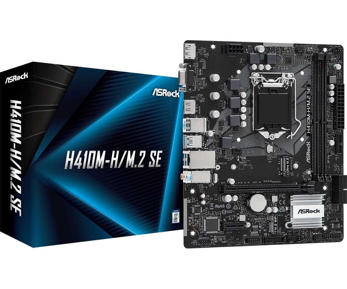 ASRock H410M-H/M.2 SE цена и информация | Pagrindinės plokštės | pigu.lt