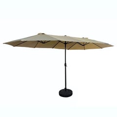 Садовый зонт Akord Tilia, песочного цвета цена и информация | Зонты, маркизы, стойки | pigu.lt