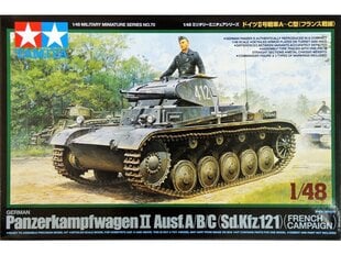 Конструктор Tamiya - German Panzerkampfwagen II Ausf. A/B/C (Sd.Kfz. 121) (French Campaign), 1/48, 32570 цена и информация | Конструкторы и кубики | pigu.lt