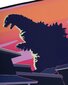 Godzilla Japanese Godzilla Skyline 800x350mm kaina ir informacija | Žaidėjų atributika | pigu.lt