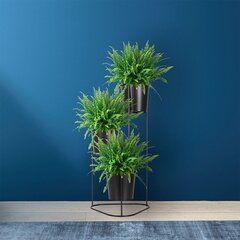 Подставка для растений, черная цена и информация | Подставки для цветов, держатели для вазонов | pigu.lt