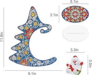Вышивка Алмазная живопись DIY Фигурка Санта-Клауса цена и информация | Алмазная мозаика | pigu.lt