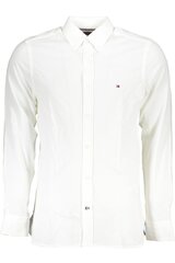 Хлопковая рубашка Tommy Hilfiger Core Stretch Poplin Slim Shirt White TT0TT01936 100 19799 цена и информация | Мужские рубашки | pigu.lt