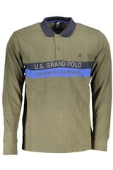 Polo marškinėliai vyrams U.S. Grand Polo, žali kaina ir informacija | Vyriški marškinėliai | pigu.lt