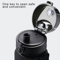 Посуда для напитков UZSPACE TRITAN без BPA, 500 мл, пластик - 3026-BLACK-GREEN цена и информация | Фляга | pigu.lt