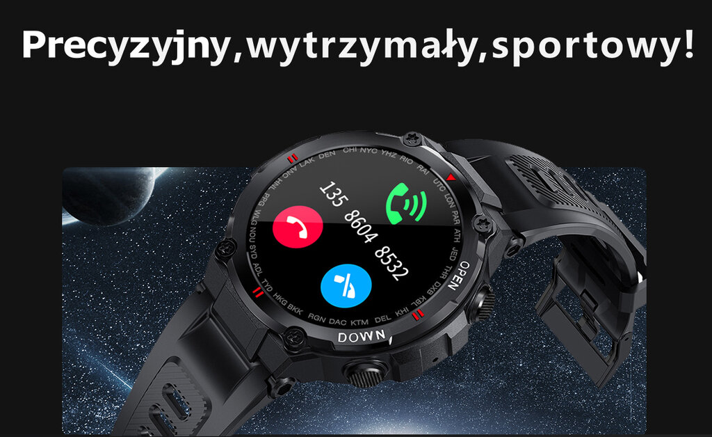 Gravity GT7-6 цена и информация | Išmanieji laikrodžiai (smartwatch) | pigu.lt