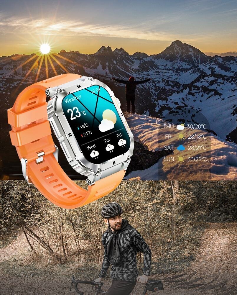 Gravity GT6-1 Black цена и информация | Išmanieji laikrodžiai (smartwatch) | pigu.lt