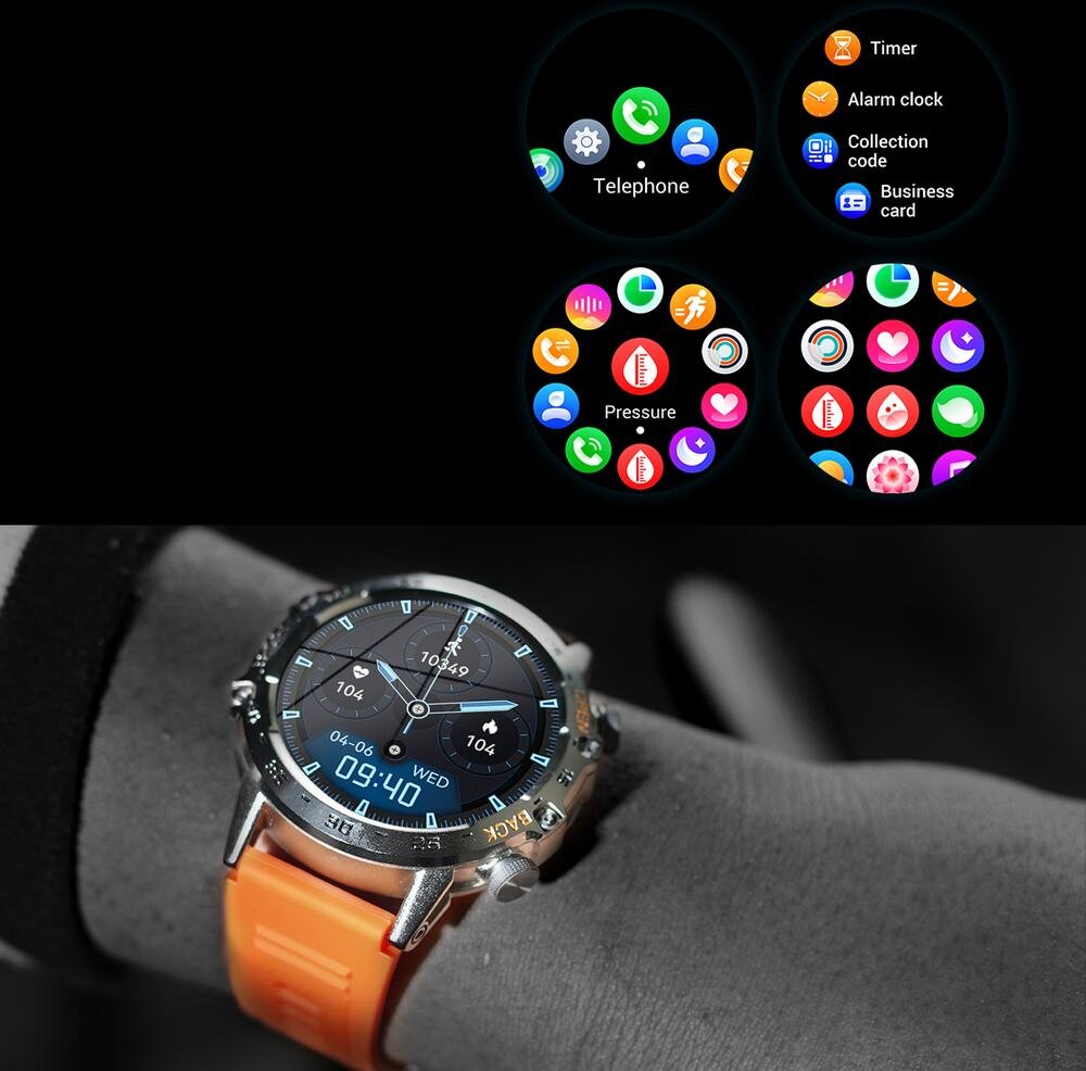 Gravity GT9-2 kaina ir informacija | Išmanieji laikrodžiai (smartwatch) | pigu.lt