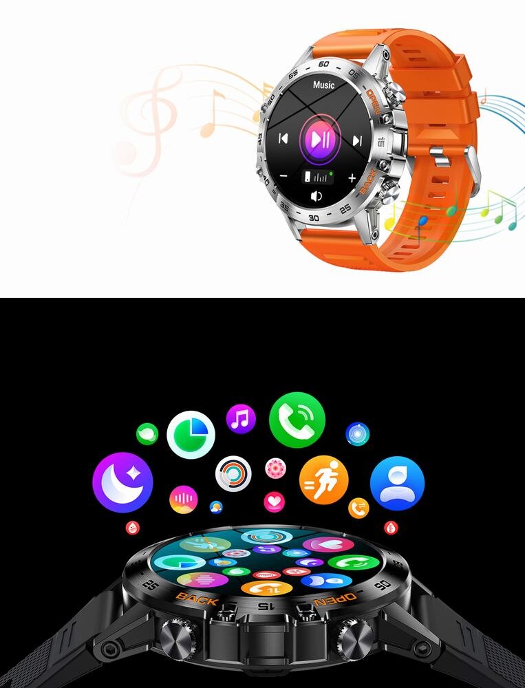 Gravity GT9-2 kaina ir informacija | Išmanieji laikrodžiai (smartwatch) | pigu.lt