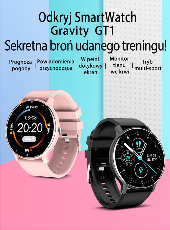 Gravity GT1-6 kaina ir informacija | Išmanieji laikrodžiai (smartwatch) | pigu.lt