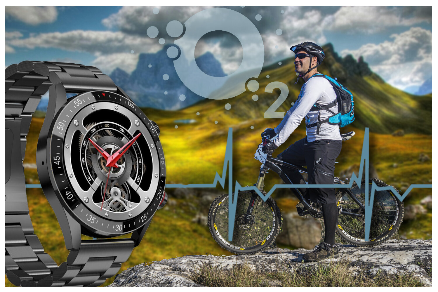 Gravity GT4-2 Black kaina ir informacija | Išmanieji laikrodžiai (smartwatch) | pigu.lt