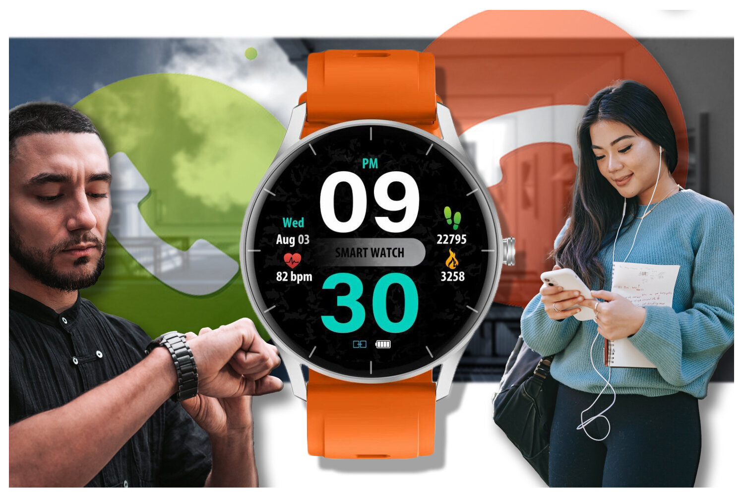 Gravity GT2-8 kaina ir informacija | Išmanieji laikrodžiai (smartwatch) | pigu.lt