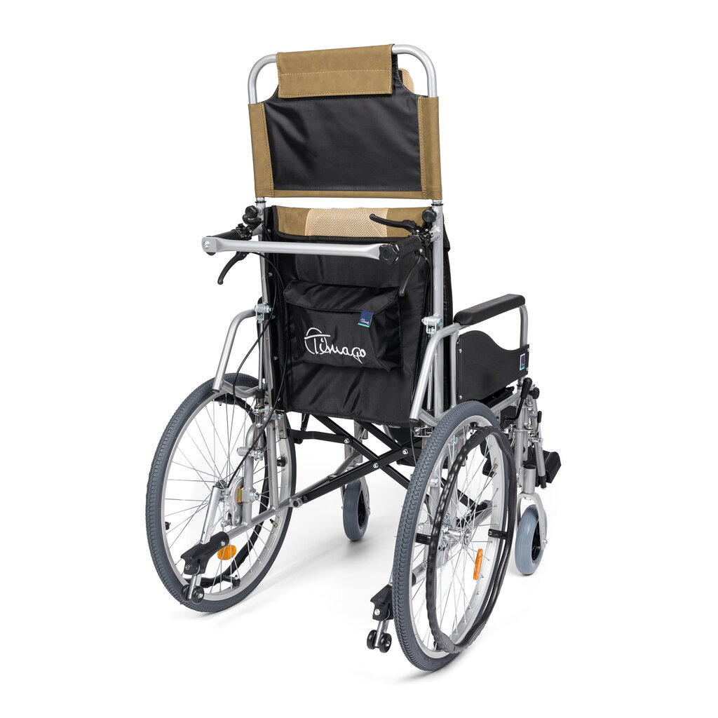 Neįgaliojo vežimėlis su atlošu ir gulima funkcija Timago цена и информация | Slaugos prekės | pigu.lt