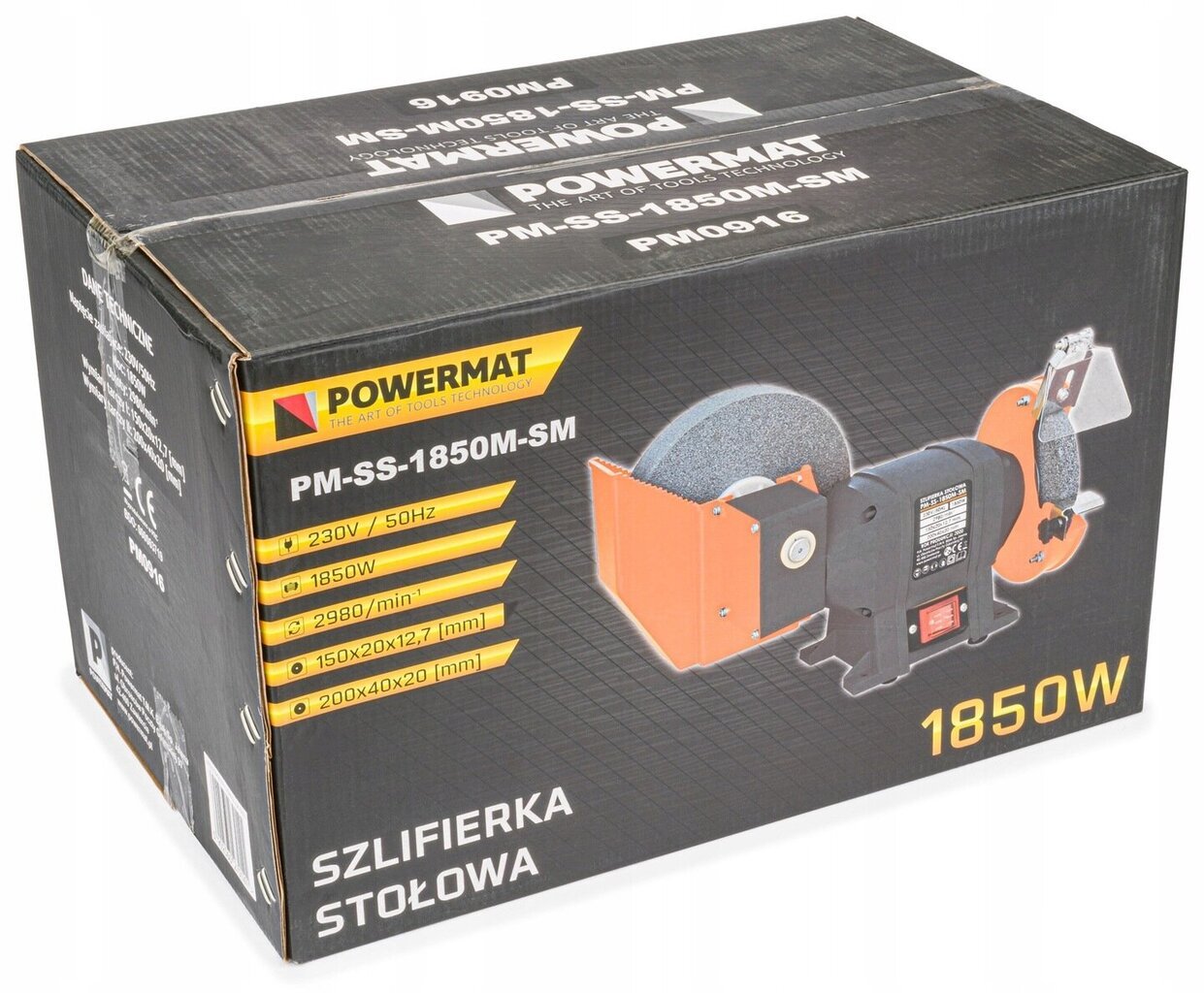 Elektrinis galąstuvas Powermat PM-SS-1850M-SM / PM0916, 1850W kaina ir informacija | Šlifuokliai | pigu.lt