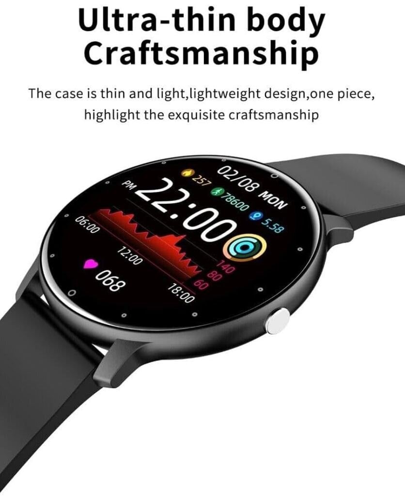 Generic Swollen ZL02D Black kaina ir informacija | Išmanieji laikrodžiai (smartwatch) | pigu.lt
