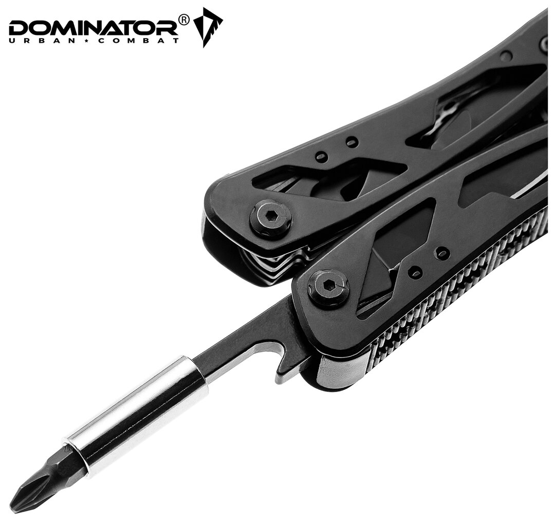 Daugiafunkcinis įrankis Multitool Army Dominator Urban Combat, juodas kaina ir informacija | Turistiniai peiliai, daugiafunkciniai įrankiai | pigu.lt