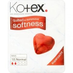 Higieniniai įklotai Kotex Maxi Normal Softness, 18 vnt kaina ir informacija | Tamponai, higieniniai paketai, įklotai | pigu.lt