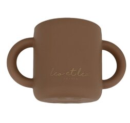 Silikoninis puodelis Leo et Lea, rudas kaina ir informacija | Buteliukai kūdikiams ir jų priedai | pigu.lt
