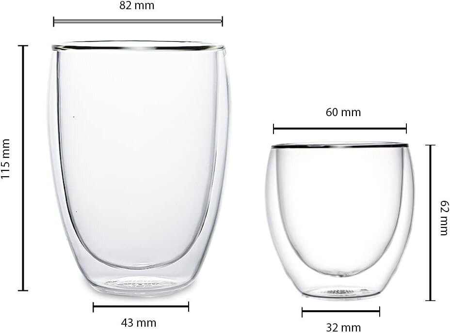 Ansio puodeliai, 2 x 350 ml kaina ir informacija | Taurės, puodeliai, ąsočiai | pigu.lt