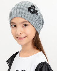 Kepurė mergaitėms Gulliver, pilka kaina ir informacija | Kepurės, pirštinės, šalikai mergaitėms | pigu.lt