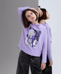 Marškinėliai mergaitėms Gulliver, violetiniai kaina ir informacija | Marškinėliai mergaitėms | pigu.lt