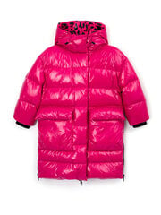 Куртка для девочки GULLIVER With Flowers Print, розовая цена и информация | Куртки, пальто для девочек | pigu.lt
