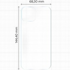 Bizon Glass Hydrogel Back цена и информация | Защитные пленки для телефонов | pigu.lt