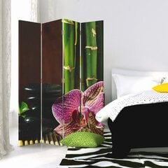 Pertvara Rožinė orchidėja ir zen kaina ir informacija | Širmos, kambario pertvaros | pigu.lt