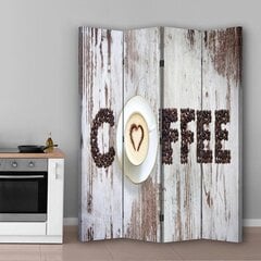 Pertvara Užrašas Coffee iš kavos pupelių kaina ir informacija | Širmos, kambario pertvaros | pigu.lt