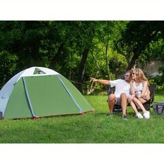 Походная 2-местная палатка, зеленая цена и информация | Палатки | pigu.lt