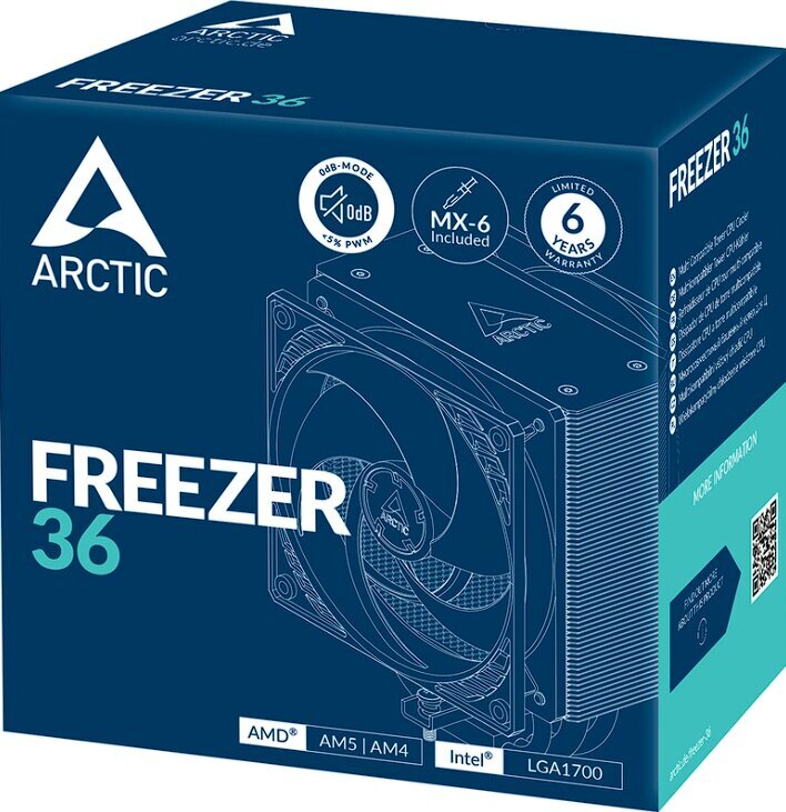 Arctic Freezer 36 ACFRE00121A kaina ir informacija | Procesorių aušintuvai | pigu.lt