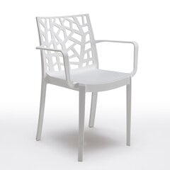 Kėdė Bica Matrix, balta kaina ir informacija | Lauko kėdės, foteliai, pufai | pigu.lt