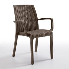 Садовое кресло Bica Indiana, коричневое цена и информация | Садовые стулья, кресла, пуфы | pigu.lt