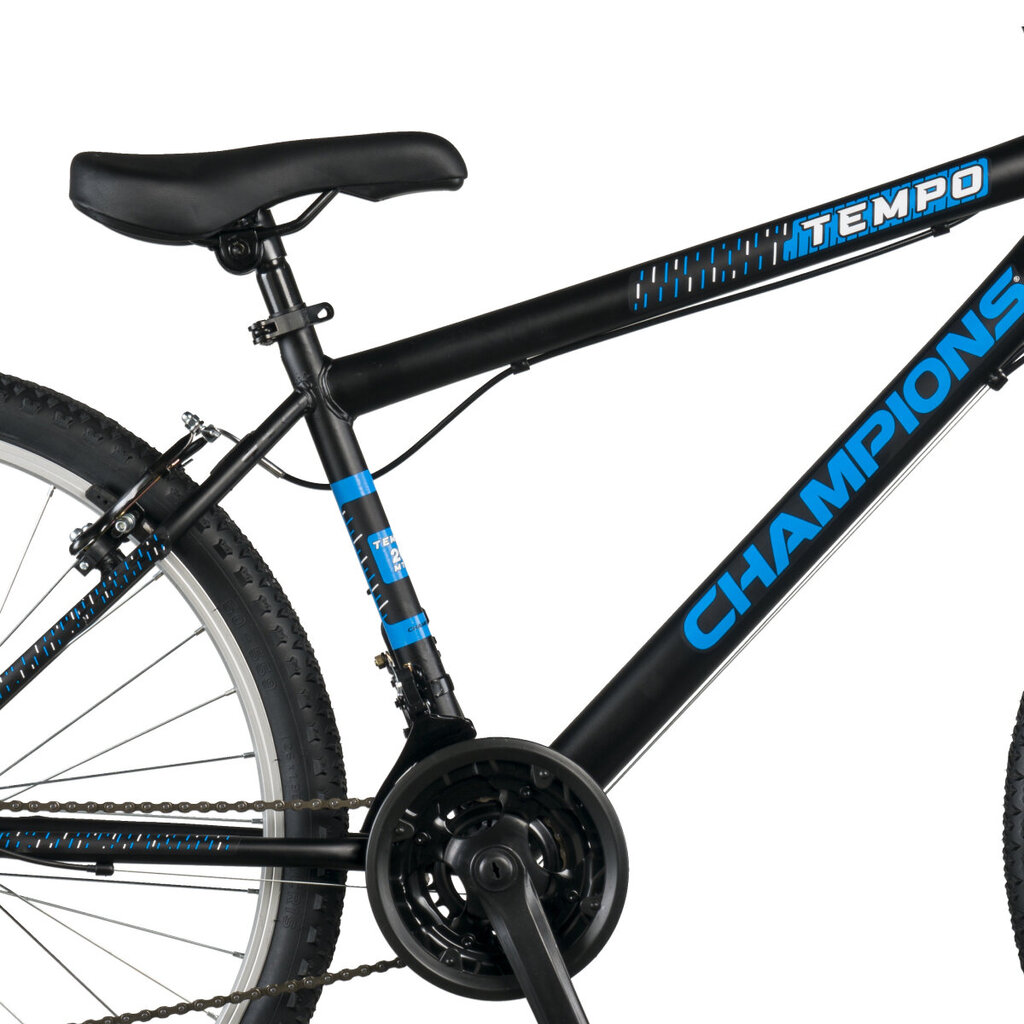 Kalnų dviratis Ozaktac Champions Tempo 26", juodas/mėlynas kaina ir informacija | Dviračiai | pigu.lt