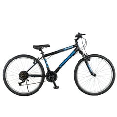 Kalnų dviratis Ozaktac Champions Tempo 26", juodas/mėlynas kaina ir informacija | Dviračiai | pigu.lt