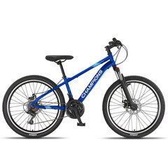 Подростковый велосипед Champions 24 Kaunos DB (KAU.2422D) синий цена и информация | Велосипеды | pigu.lt