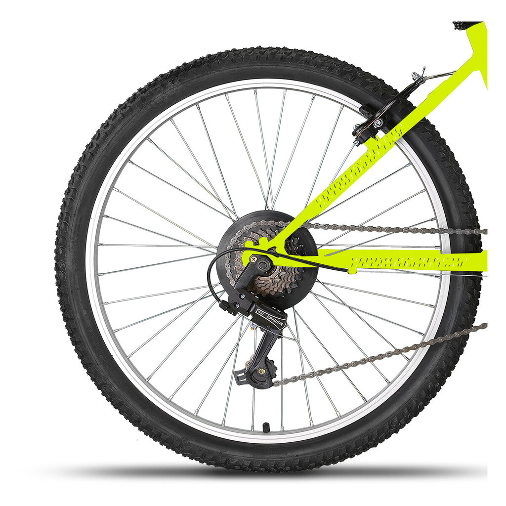 Vaikiškas dviratis Ozaktac Champions Tempo 24", geltonas kaina ir informacija | Dviračiai | pigu.lt