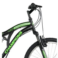 Подростковый велосипед Champions 24 Arizona (ARI.2402) черный/зеленый цена и информация | Велосипеды | pigu.lt