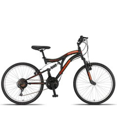 Подростковый велосипед Champions 24 Arizona (ARI.2403) черный/оранжевый цена и информация | Велосипеды | pigu.lt