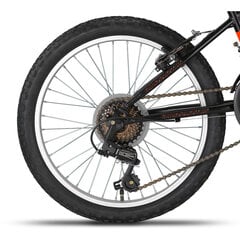 Vaikiškas dviratis Ozaktac Champions Tempo 20:, juodas/oranžinis kaina ir informacija | Dviračiai | pigu.lt