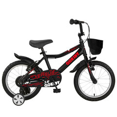 Vaikiškas dviratis Ozaktac GoKidy Versus 16", juoda/raudona kaina ir informacija | Dviračiai | pigu.lt